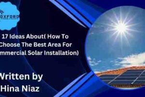 Commercial solar installation