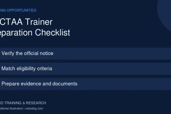 PECTAA Trainer Preparation Checklist: Verify the official notice; Match eligibility criteria; Prepare evidence and documents.